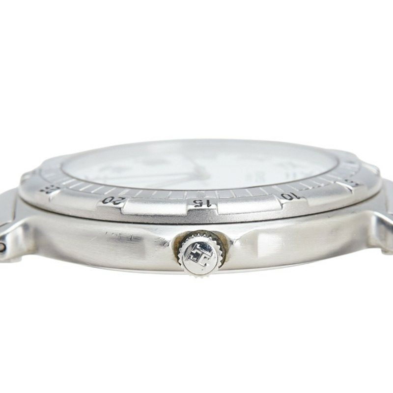 愛馬仕 Captain Nemo 石英腕錶,白色錶盤,不鏽鋼錶殼,女士款-4