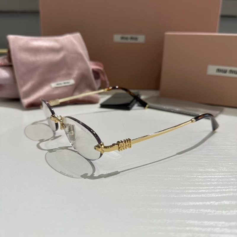 Miumiu a54s 平光眼鏡全新全配-3