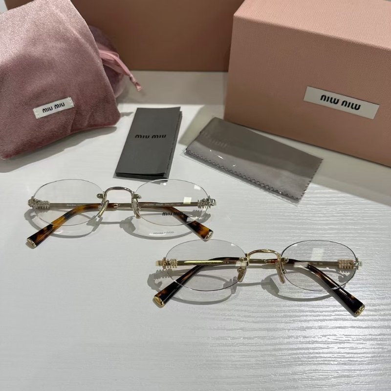 Miumiu a54s 平光眼鏡全新全配-4
