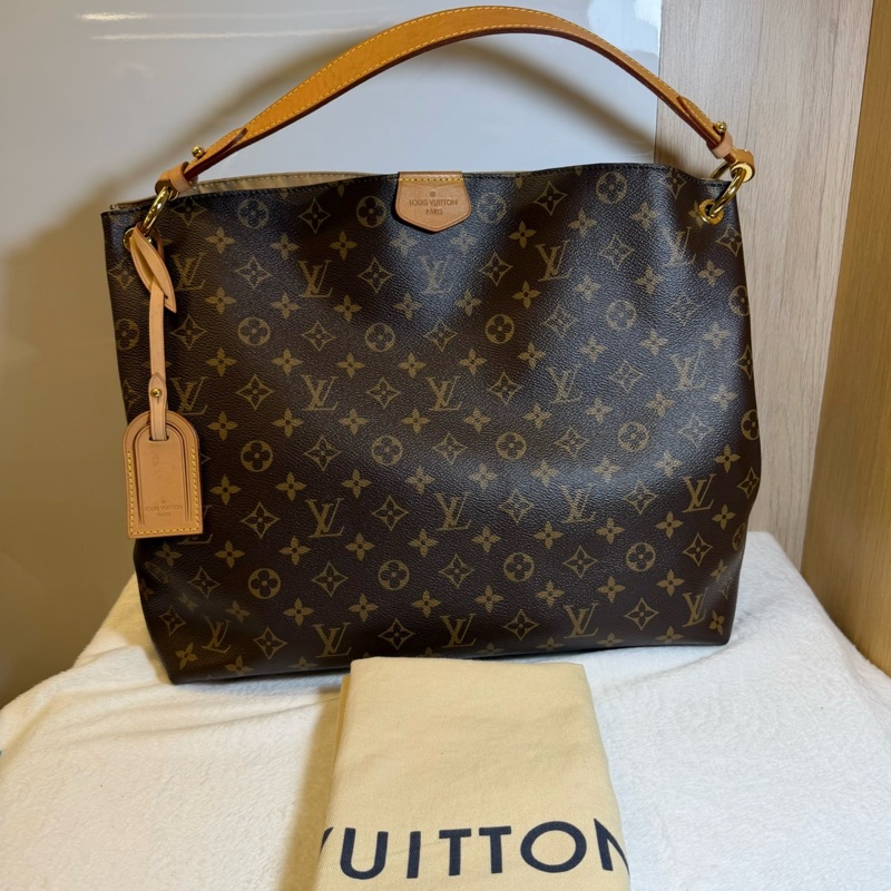 LV graceful 老花手提肩背包-0