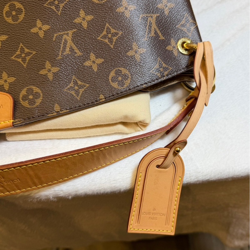 LV graceful 老花手提肩背包-7