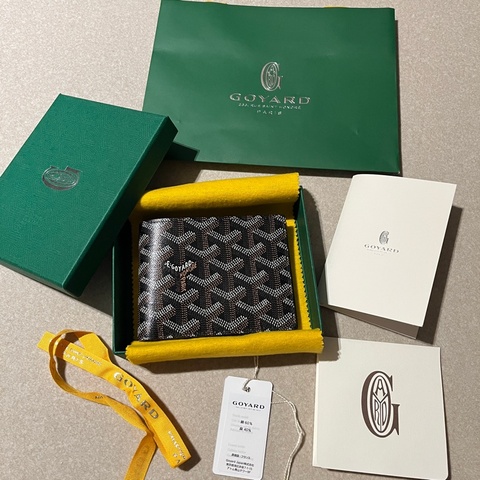 全新🤎Goyard經典黑棕八卡短夾