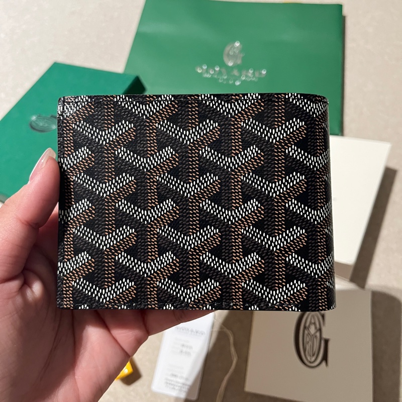 全新🤎Goyard經典黑棕八卡短夾-2