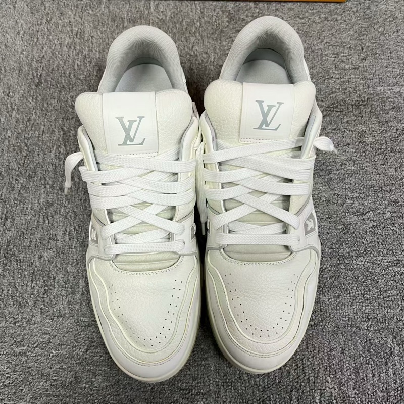 【louis vuitton】最新款白色牛皮白水泥Size:9.5-1
