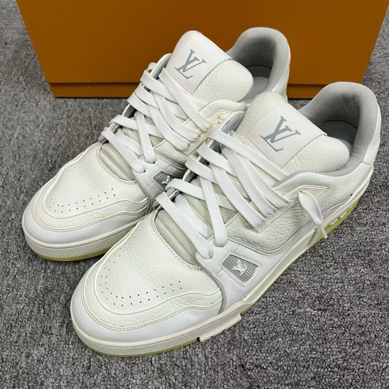 【louis vuitton】最新款白色牛皮白水泥Size:9.5-10