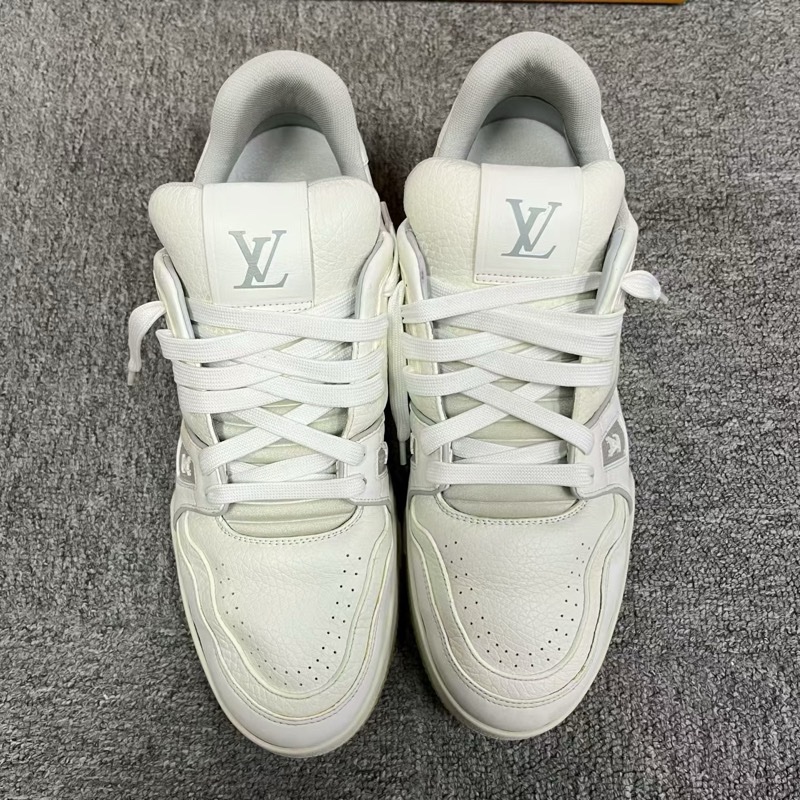 【louis vuitton】最新款白色牛皮白水泥Size:9.5-12