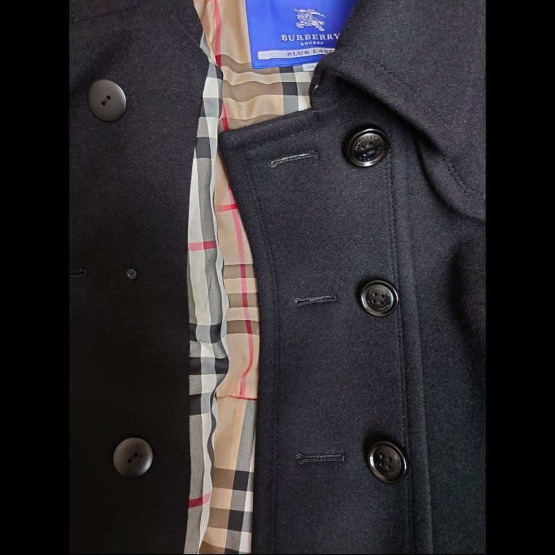 超極美／新品同樣／Burberry時尚女神羊毛大衣-6