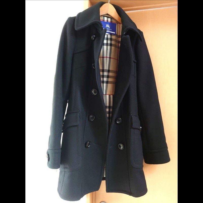 超極美／新品同樣／Burberry時尚女神羊毛大衣-12