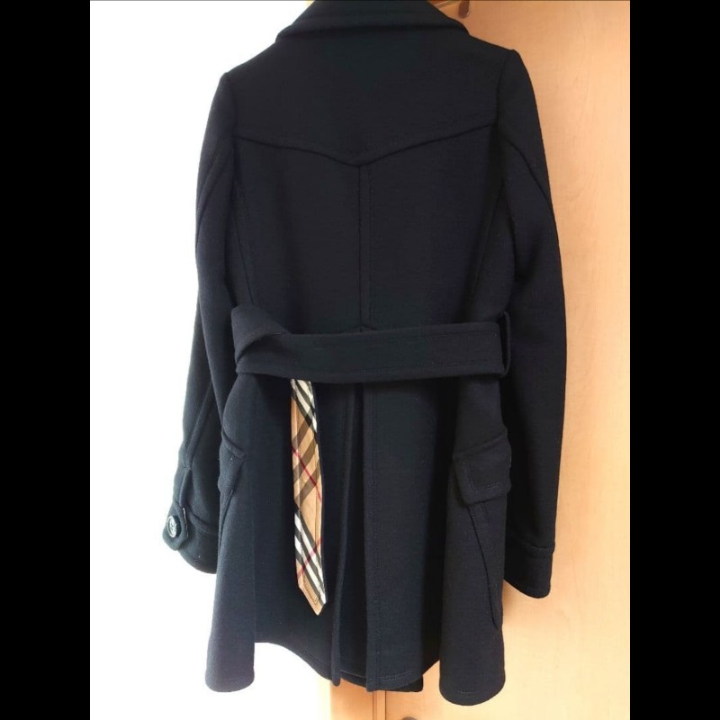 超極美／新品同樣／Burberry時尚女神羊毛大衣-13