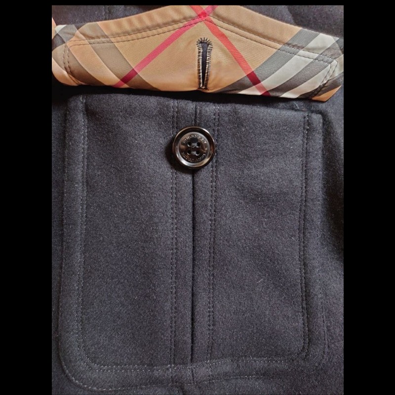 超極美／新品同樣／Burberry時尚女神羊毛大衣-16