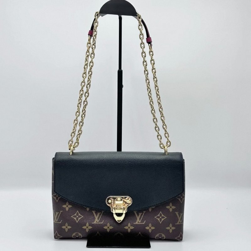 ️LV 老花Saintplacide黑金信封鍊條包26*17*7 98新配件塵袋-0