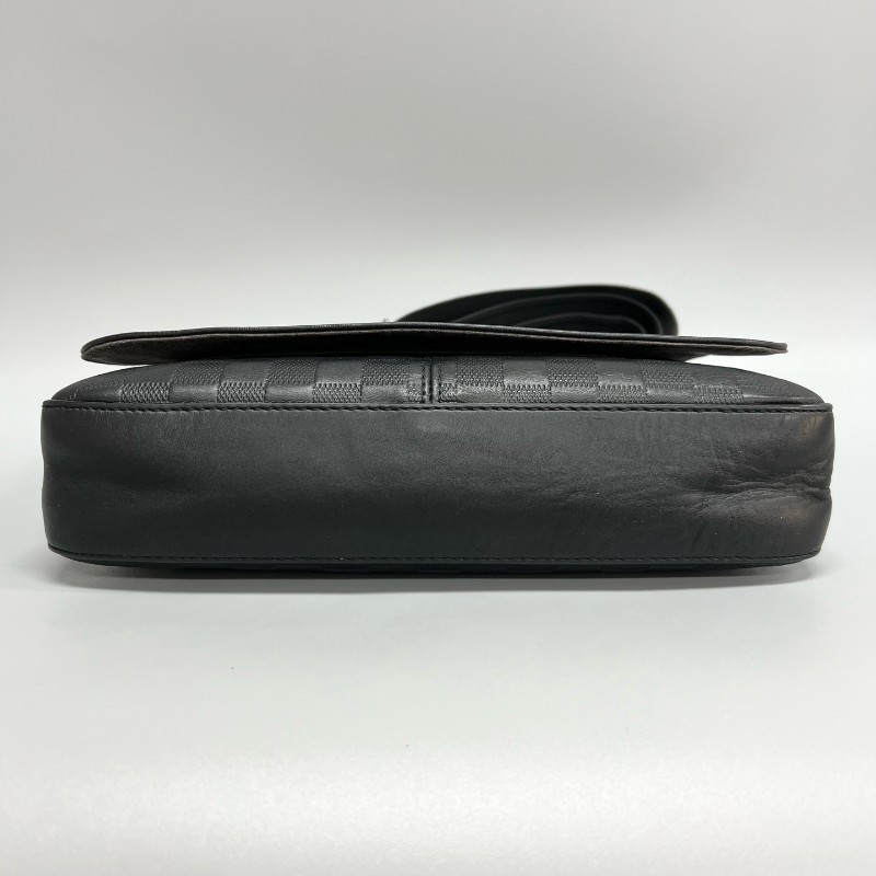 LV/路易威登 黑色棋盤格男士郵差包中號-2