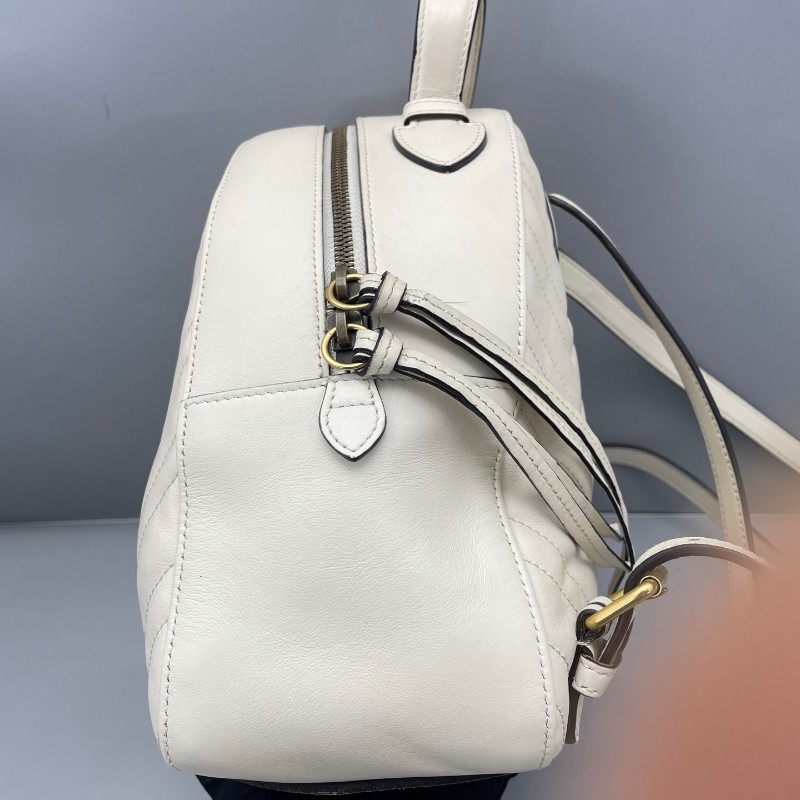 Gucci古馳馬蒙白金后背包-4