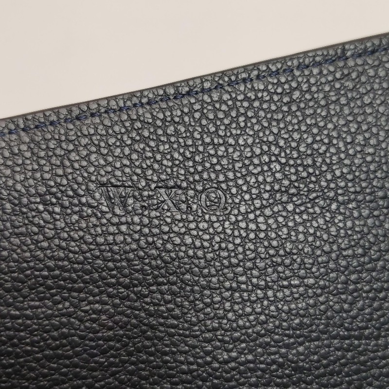 LV Josephine牛皮黑色老花壓紋按扣子母包錢包長夾-13