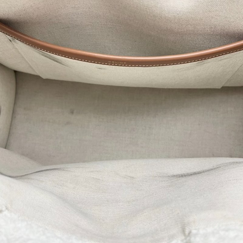 CELINE 羊絨綠大號手提托特包40*29*17 98新配件塵袋-5