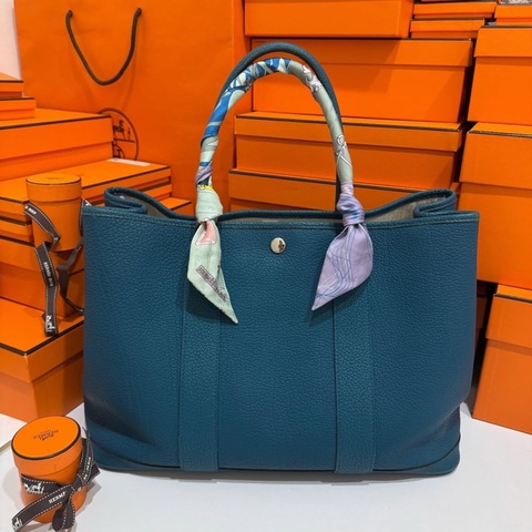 Hermes Garden Party 花園 36 孔雀藍 💙 LV的價錢買愛馬仕 🔆