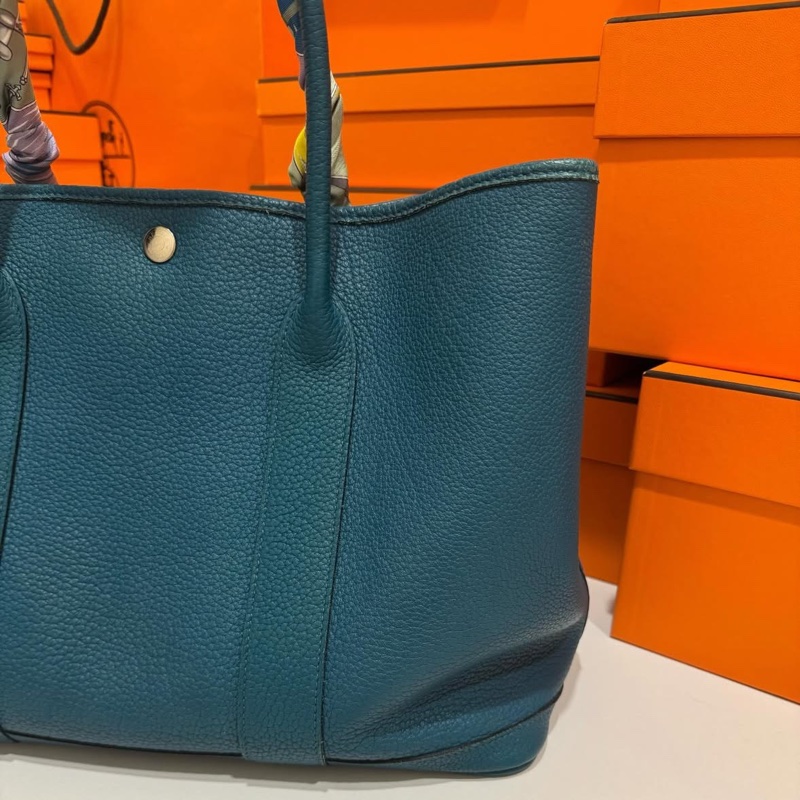 Hermes Garden Party 花園 36 孔雀藍 💙 LV的價錢買愛馬仕 🔆-3