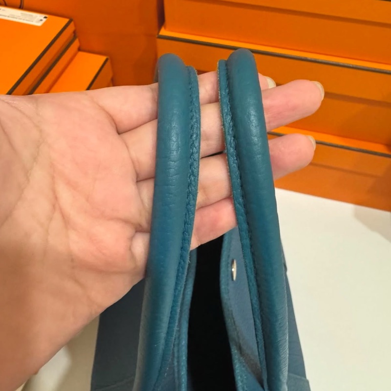 Hermes Garden Party 花園 36 孔雀藍 💙 LV的價錢買愛馬仕 🔆-9