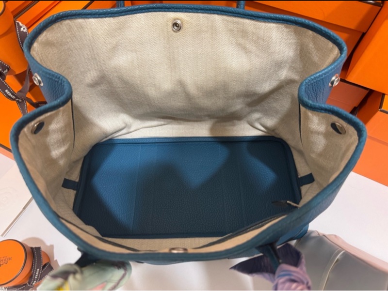 Hermes Garden Party 花園 36 孔雀藍 💙 LV的價錢買愛馬仕 🔆-22