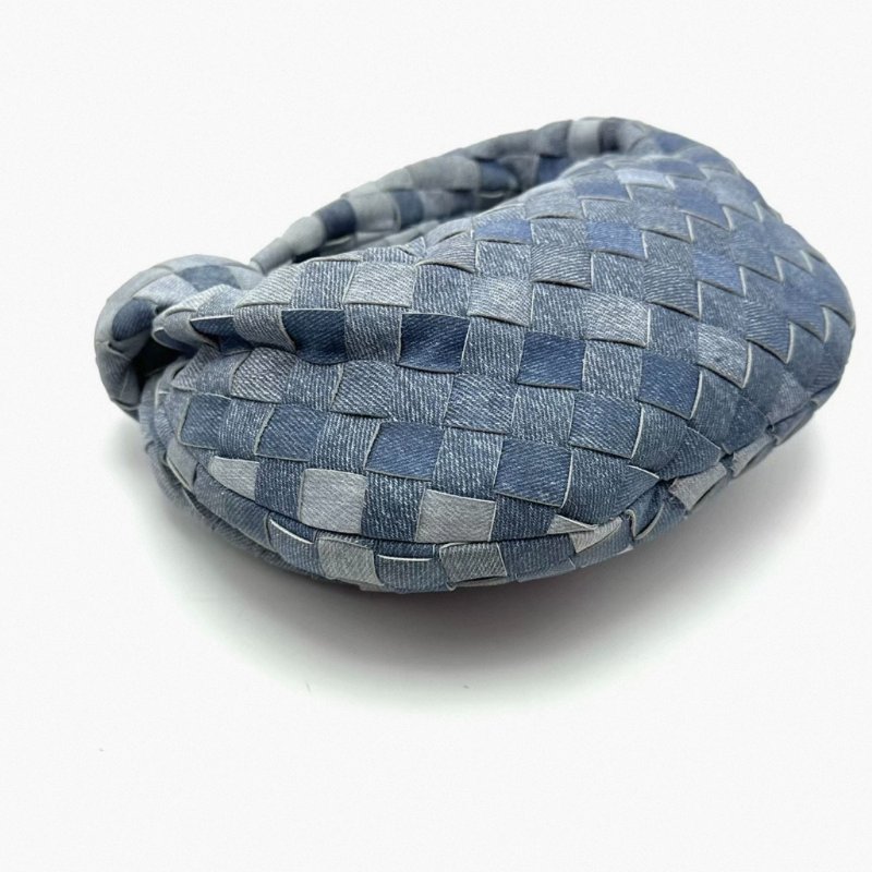 BV 牛仔色Jodie迷你手提編織包24*16*3.5 98新配件塵袋-3