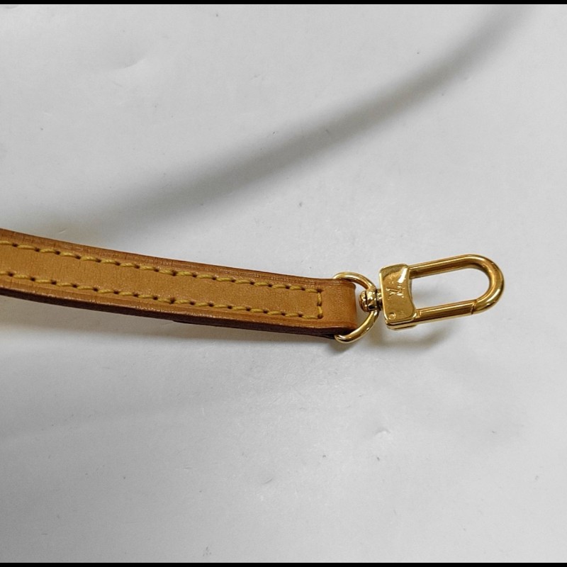 LOUIS VUITTON ALMA BB棕色塗層帆布老花貝殼包 金色五金 可拆卸肩帶-19