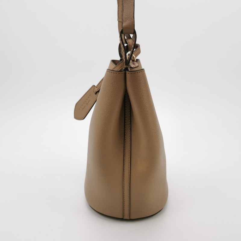 Burberry Lorne牛皮純色壓印字母logo斜挎包單肩包-2