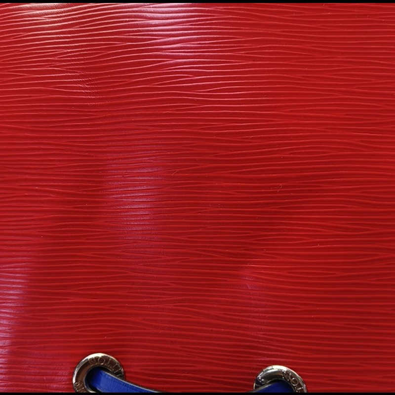 LOUIS VUITTON NÉONOÉ中號紅色 EPI牛皮水波纹水桶包 銀色五金 2條可拆卸肩帶-11