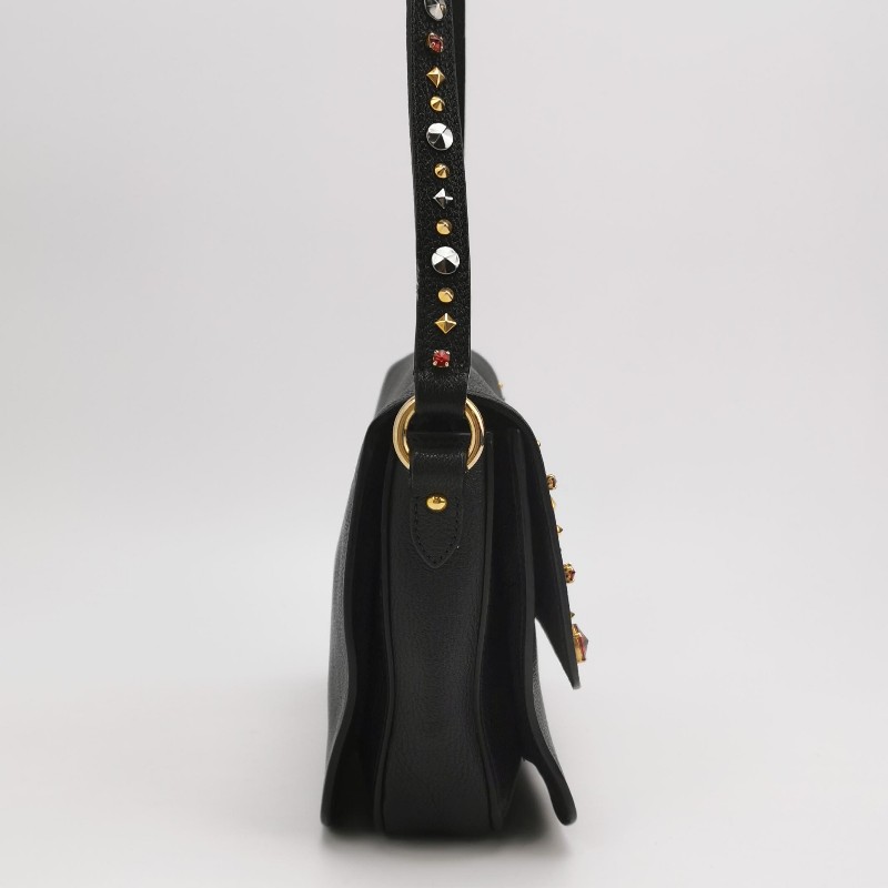 Miu Miu 羊皮翻蓋包斜背包-3