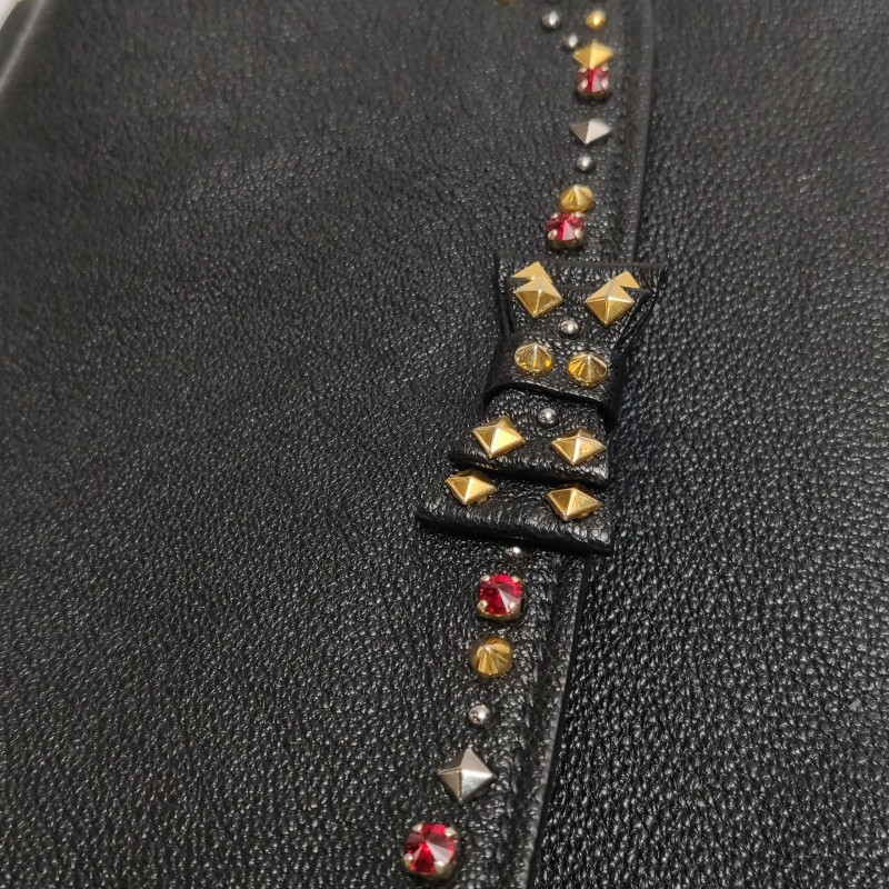 Miu Miu 羊皮翻蓋包斜背包-13