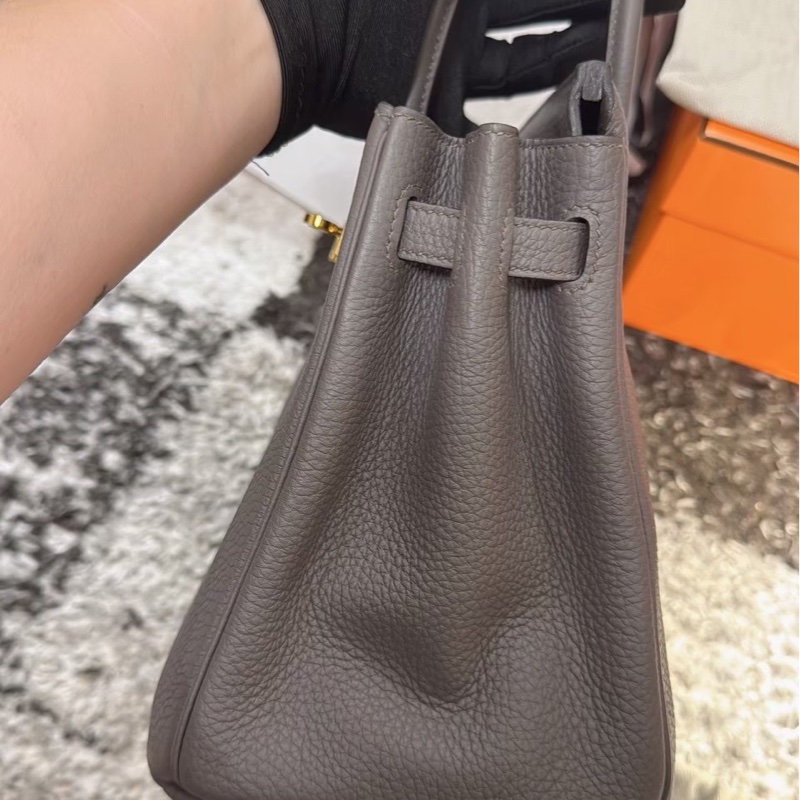 Hermes Birkin25 錫器灰8F 金釦 Togo皮 Y刻 🩶 絕美天菜-1