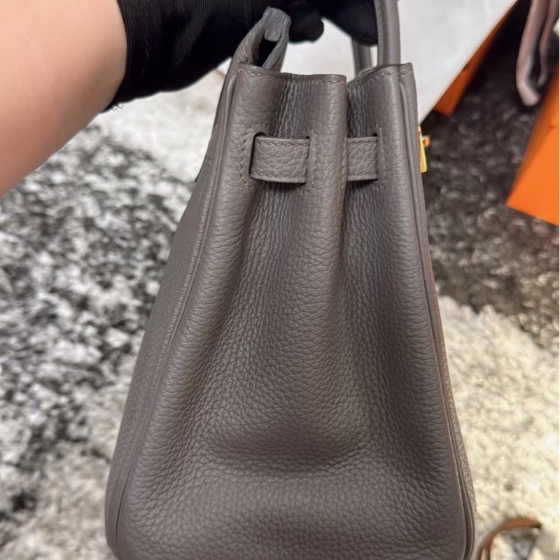 Hermes Birkin25 錫器灰8F 金釦 Togo皮 Y刻 🩶 絕美天菜-2