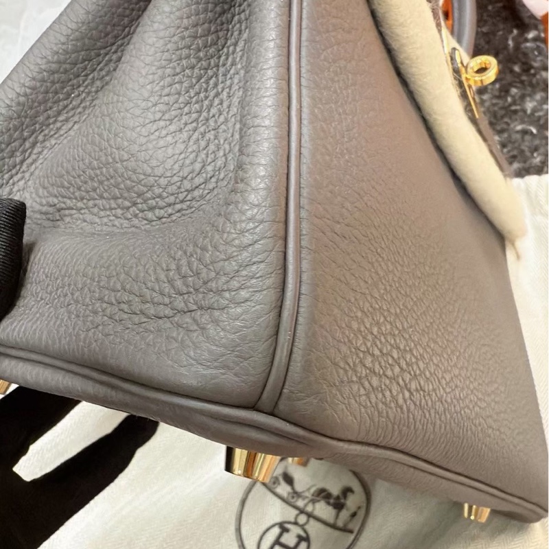Hermes Birkin25 錫器灰8F 金釦 Togo皮 Y刻 🩶 絕美天菜-4