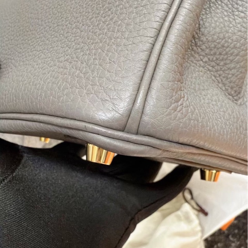 Hermes Birkin25 錫器灰8F 金釦 Togo皮 Y刻 🩶 絕美天菜-7