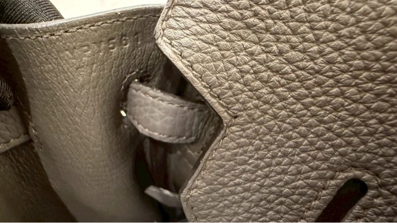 Hermes Birkin25 錫器灰8F 金釦 Togo皮 Y刻 🩶 絕美天菜-8