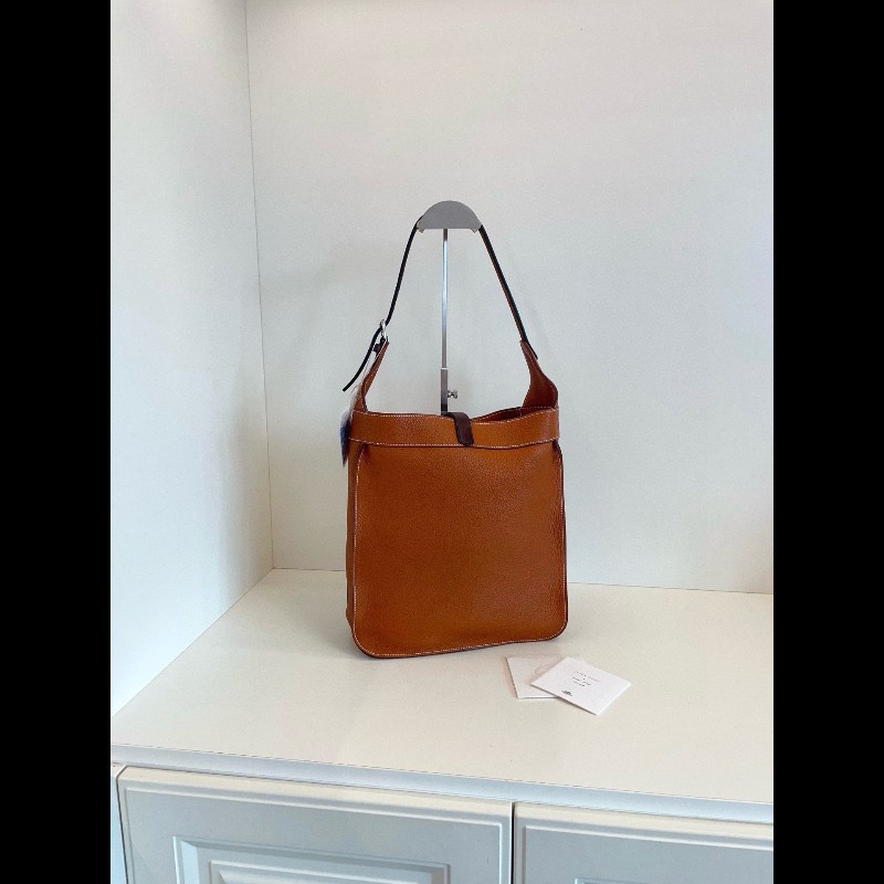 Hermes 愛馬仕 Marwari 金棕外縫 全皮肩背hobo-1