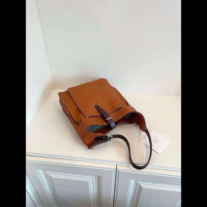 Hermes 愛馬仕 Marwari 金棕外縫 全皮肩背hobo-5