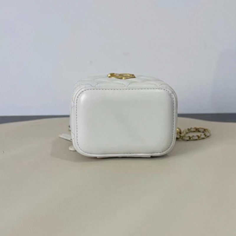 CHANEL 手工坊21A雙金球mini小盒子包 8.5*11*7cm 98新配件塵袋-3