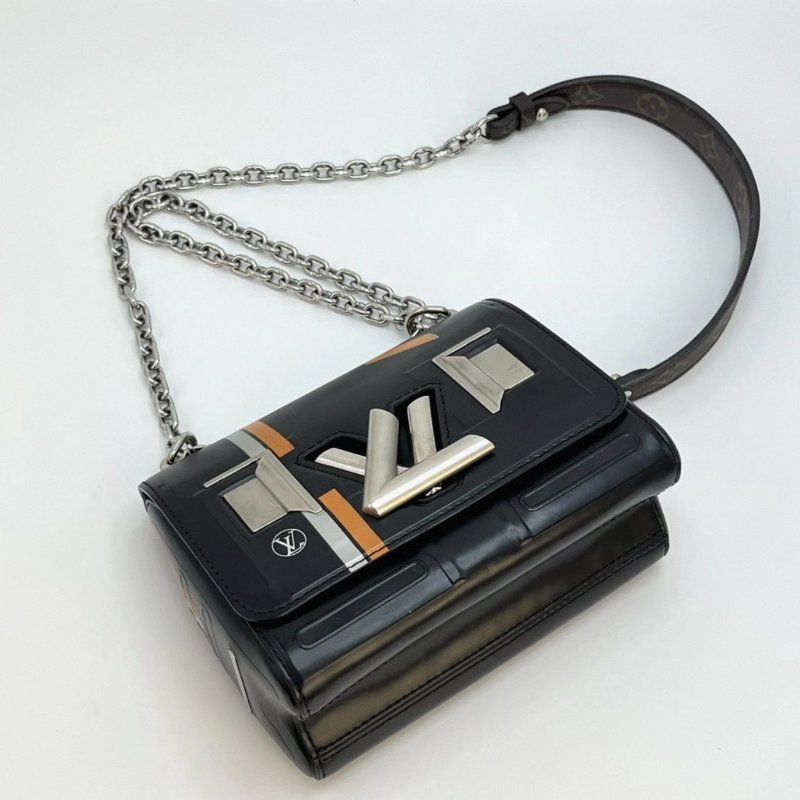 LV twist扭一扭肩背斜背包18.5*14.5*9 98新配件塵袋購證-2