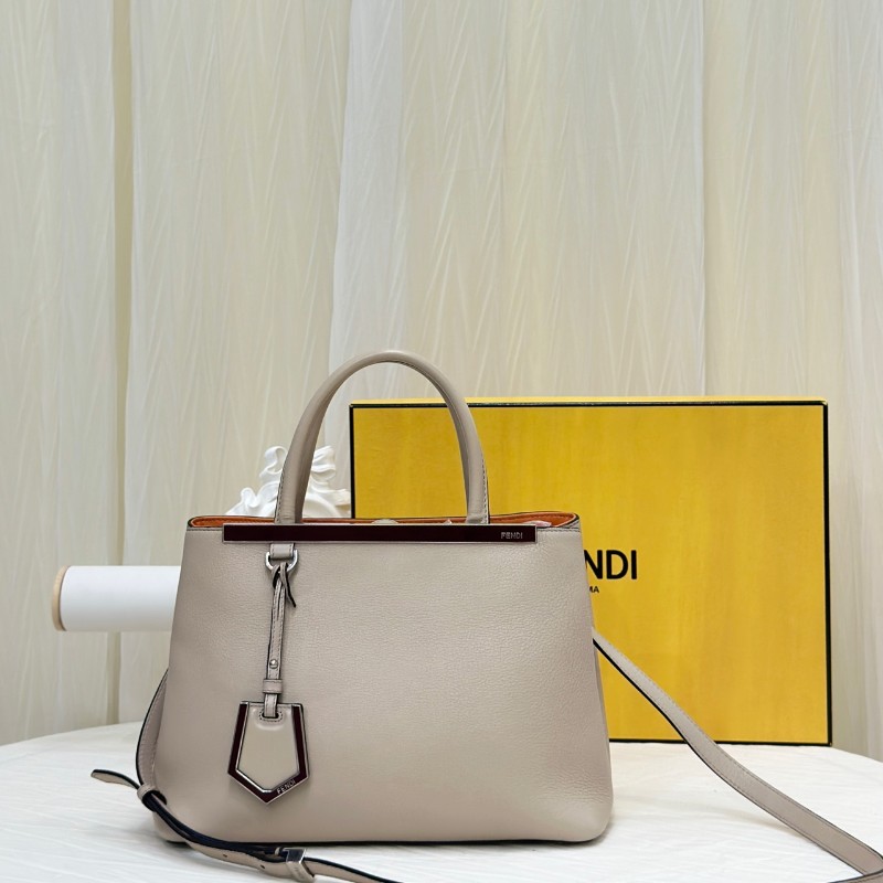 Fendi 大象灰牛皮手提包 經典款 肩背包-0