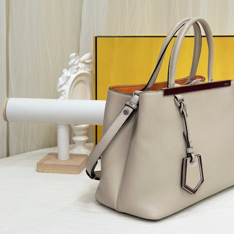 Fendi 大象灰牛皮手提包 經典款 肩背包-1