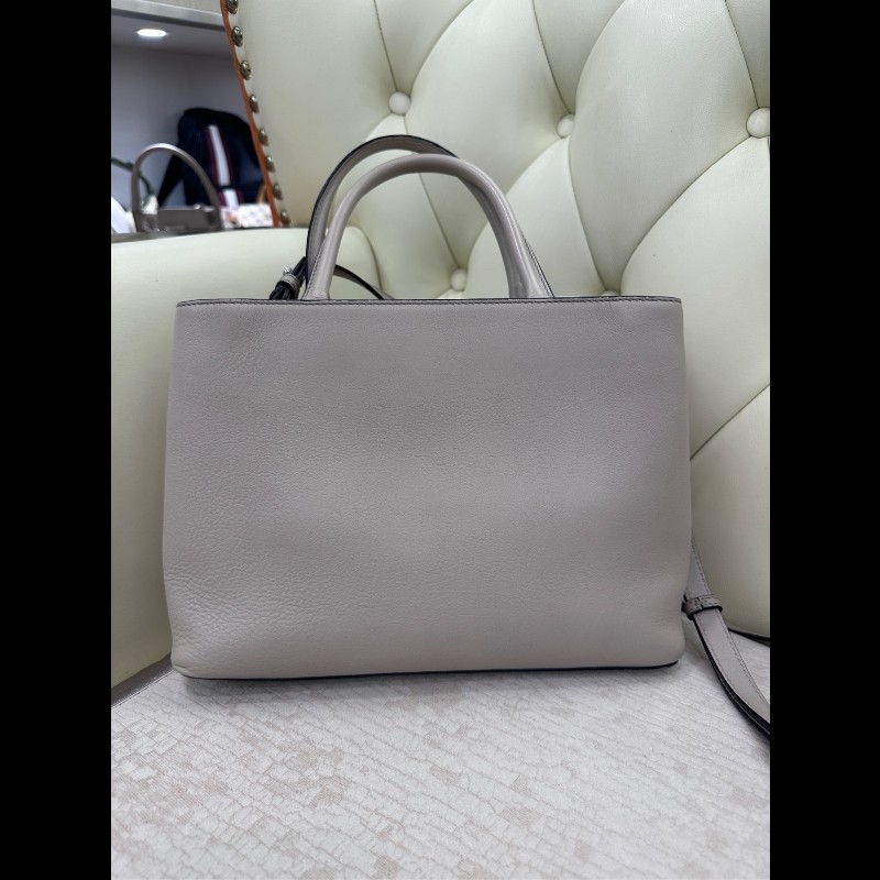 Fendi 大象灰牛皮手提包 經典款 肩背包-8