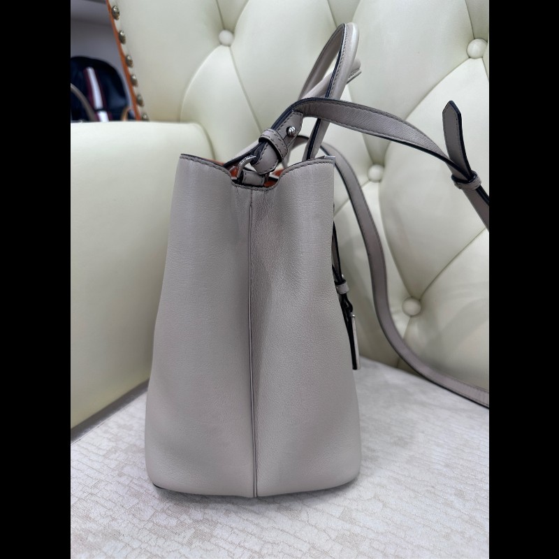 Fendi 大象灰牛皮手提包 經典款 肩背包-9