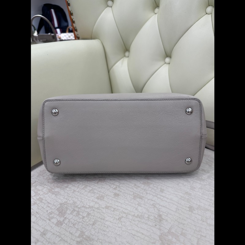 Fendi 大象灰牛皮手提包 經典款 肩背包-10