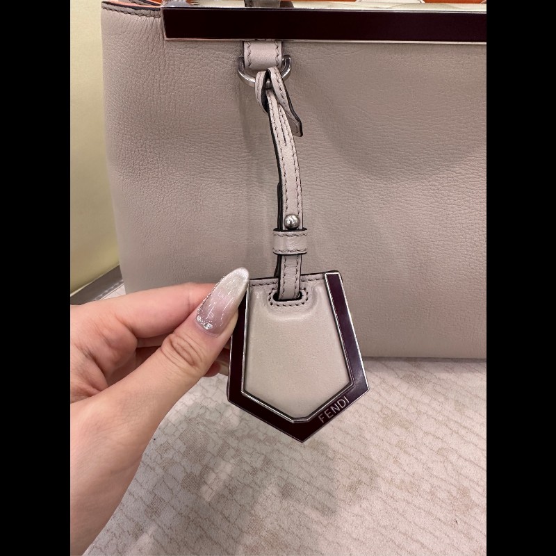 Fendi 大象灰牛皮手提包 經典款 肩背包-17