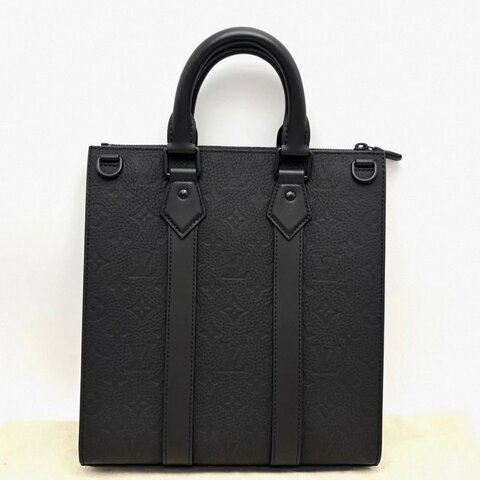 LV Sac Plat黑色壓紋手提單肩琴譜包 芯片款 26*28*5 99新配件盒子塵袋吊牌購證