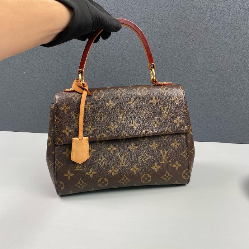 LV路易威登 老花克魯尼Cluny BB手提包肩背包-1