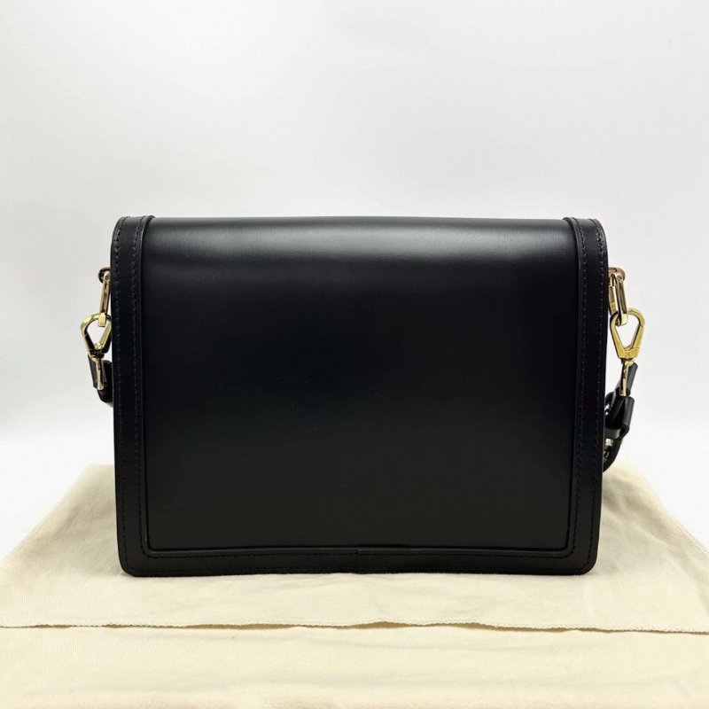 LV 黑色牛皮達芙妮中號肩背斜背包25*17*10.5 全新閒置配件塵袋-5