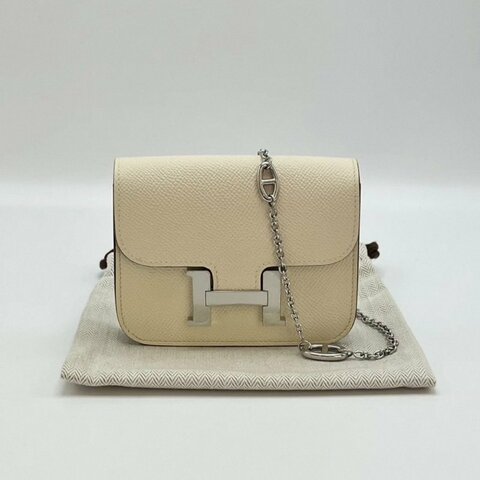 HERMES Constance slim零錢包腰包12*10*3 99新配件塵袋