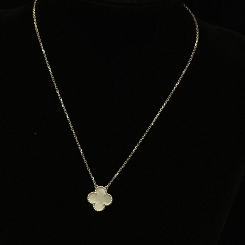 VCA 四葉幸運系列18K金白貝母中號 42cm 98新配件盒子-2