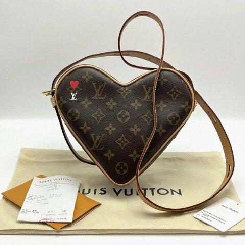 LV 愛心限量款肩背斜背包16*22*7 98新配件塵袋吊牌購證